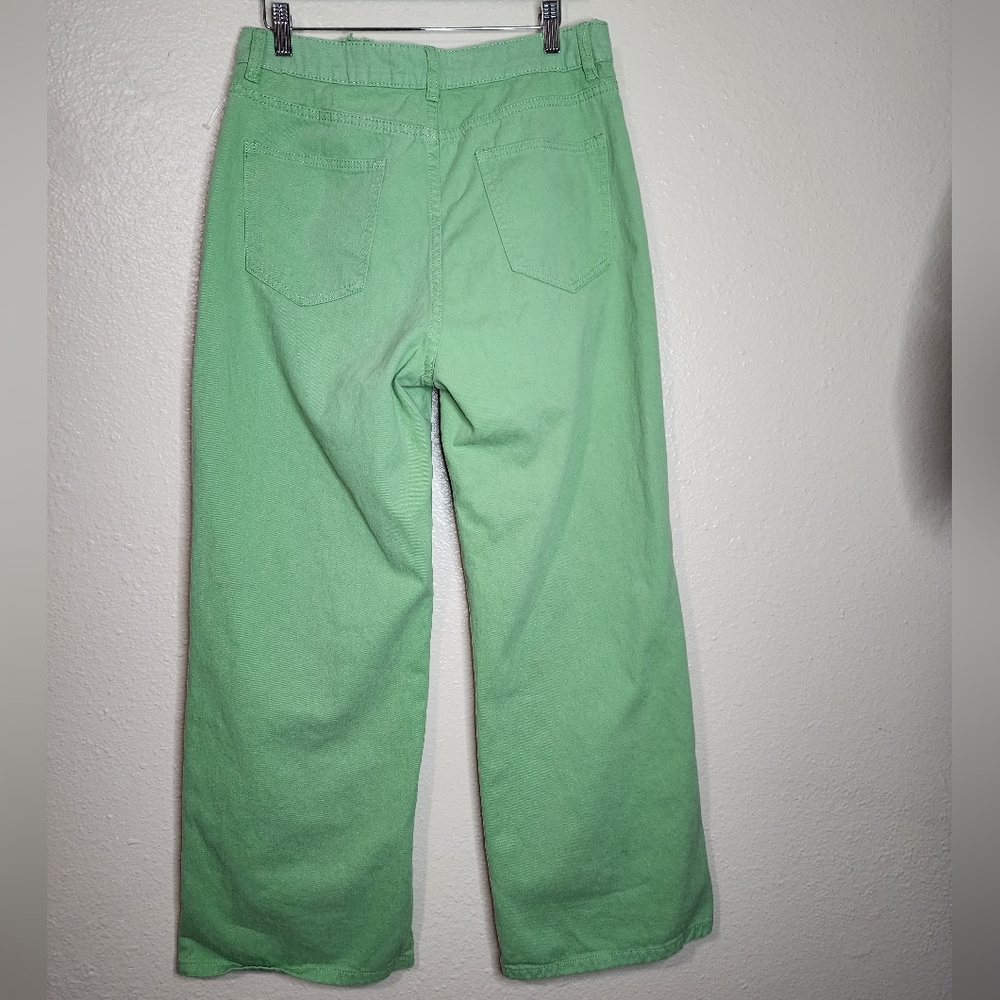 Unique Contrast Cutout Patchwork Straight Long Pa… - image 4